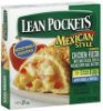 Lean Pockets stuffed sandwiches mexican style, chicken fiesta Calories
