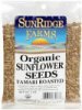 Sunridge Farms sunflower seeds organic, tamari roasted Calories