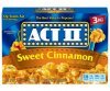Act II sweet cinnamon popcorn Calories
