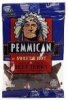 Pemmican sweet & hot natural style beef jerky Calories