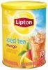 Lipton sweetened mango iced tea mix Calories