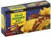Food Club taco dinner kit authentic, yellow corn Calories