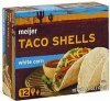 Meijer taco shells white corn Calories