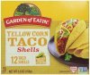 Garden of Eatin' taco shells yellow corn Calories