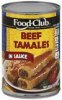 Food Club tamales beef, in sauce Calories
