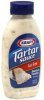 Kraft tartar sauce fat free Calories
