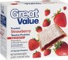 Great Value toaster pastries frosted strawberry Calories