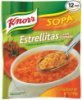 Knorr tomato based star pasta soup Calories