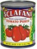Sclafani tomato puree heavy concentrated Calories