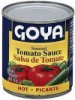 Goya tomato sauce seasoned, hot Calories