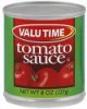Valu Time tomato sauce Calories