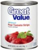 Great Value tomato strips pear Calories