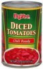 Hy-Vee tomatoes diced, chili ready Calories