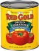Red Gold tomatoes diced no salt added Calories