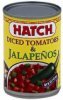 Hatch tomatoes & jalapenos diced, medium Calories