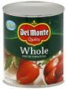 Del Monte tomatoes peeled, whole Calories