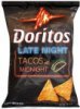 Doritos tortilla chips flavored, late night tacos at midnight Calories