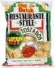 Old Dutch Restaurante Style tortilla chips premium tostados white corn super size Calories