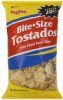Hy-Vee tortilla chips white round, bite-size tostados Calories