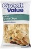 Great Value tortilla chips white Calories