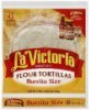 La Victoria tortillas flour, burrito size Calories