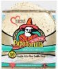 Papa Tortilla tortillas white flour Calories