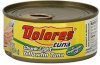 Dolores tuna chunk light, yellow fin, in vegetable oil Calories