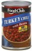 Food Club turkey chili with beans Calories