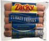 Zacky Farms turkey franks Calories