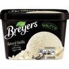 Breyers vanilla ice cream all natural Calories