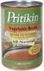 Pritikin vegetable broth all natural Calories