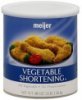 Meijer vegetable shortening Calories