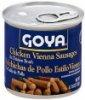 Goya vienna sausages chicken Calories