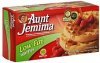 Aunt Jemima waffles low fat Calories