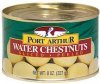 Port Arthur water chestnuts sliced, peeled Calories