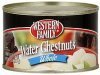 Western Family water chestnuts whole Calories