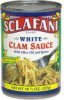 Sclafani white clam sauce with olive oil and spices Calories