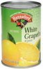 Hannaford white grapefruit in juice Calories
