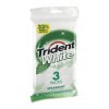 Trident white gum sugar free, spearmint Calories