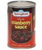 Springfield whole cranberry sauce Calories