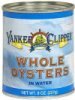 Yankee Clipper whole oysters in water Calories