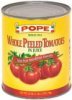 Pope whole peeled tomatoes in juice Calories