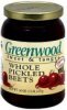 Greenwood whole pickled beets sweet & tangy Calories