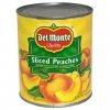 Del Monte yellow cling in heavy syrup peaches sliced Calories