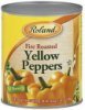 Roland yellow peppers fire roasted Calories