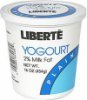 Liberte yogourt plain Calories