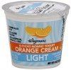 Wegmans yogurt blended, nonfat, light, orange cream Calories