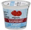 Wegmans yogurt blended, nonfat, light, raspberry Calories