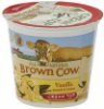 Brown Cow yogurt cream top, vanilla Calories