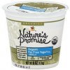 Natures Promise yogurt fat free, organic, vanilla Calories
